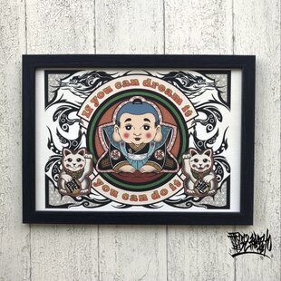 再販【原画・イラスト】「ハロウィンパーティー」 ※木製額縁入り（18