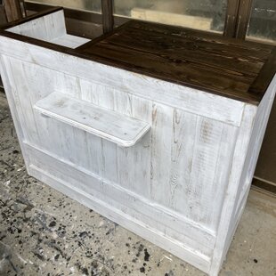 ☆【受注製作☆グレー柄カウンターテーブル【1200】☆店舗☆ネイル