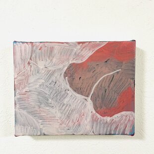 アトリエ富士吉田から金の赤富士○がんどうあつし絵画油絵F6号額縁付