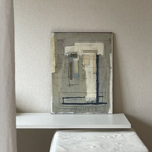 インテリアアート・水彩（肉筆一点もの） 原画 肉筆 一点もの ボールペンアート 鯉 「健やかな成長」 額装付き