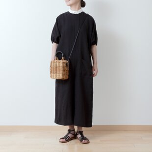 古布リメイク 藍染ワイドパンツ 藍染 刺し子 型染 時々堂オリジナル