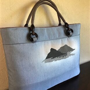 岡山デニムのバンブーハンドルBag | iichi 日々の暮らしを心地よくする