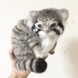 羊毛フェルト 猫 アビシニアン ねこ ネコ 猫フィギュア | iichi