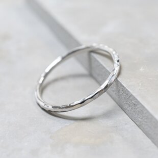 Shell Flower Ring S Silver