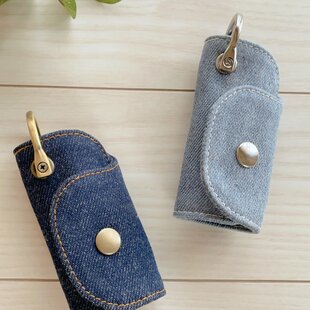 ハンドメイド☆キーケースミナペルホネンランランランhütteパッチ