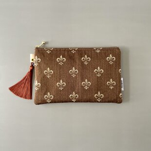 ☆ミナペルホネン ハンドメイド ミニポーチ ribbonブラウン系その他3点 ミナペルホネン minaperhonen symphony ハンドメイド マチ付き