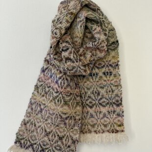 ハンドメイド♪優しいパステルミンクのスヌード　絶品ミンク　フルスキン　1点限り new antique fur ¶ パステルミンク∞かなり大nejiriスヌード/ストール
