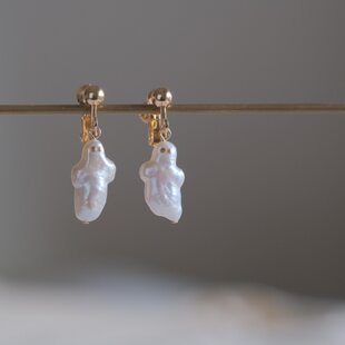 No.39「初雪〜雪やこんこん〜」ハンドメイド ピアス 雪の結晶ピアス