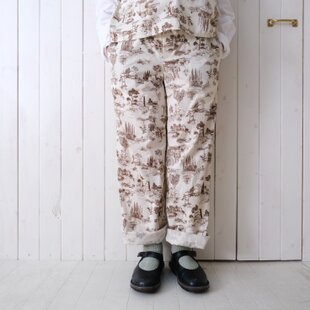 Y様専用）古布リメイク 藍染ワイドパンツ 藍染 刺し子 型染 時々堂