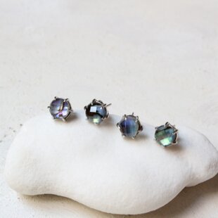 K14gf×ブルートパーズ×宝石ピアス | iichi 日々の暮らしを心地よくする