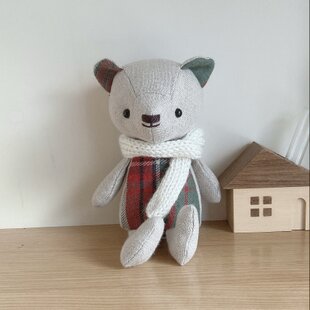 パッチワークのテディベアのぬいぐるみ | iichi 日々の暮らしを
