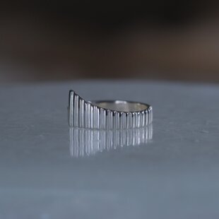 受注制作＞サンカヨウのリング 朝露を吸って花びらが透明になる美しい