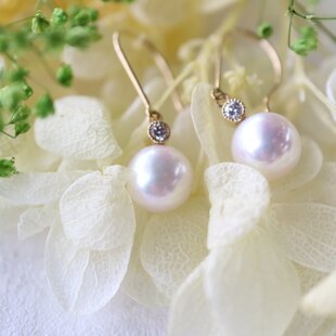 Pt900 プラチナ 0.08ct ワンポイント 天然ダイヤモンド ピアス 上品