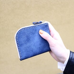 □リバティ×ミナペルホネンの親子がま口長財布・スリーピングローズ