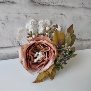 木の葉ring 』 手染め装飾布花 | iichi 日々の暮らしを心地よくする