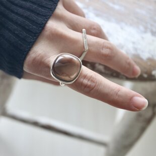 リング・指輪 水入り水晶の通販 | iichi 日々の暮らしを心地よくする