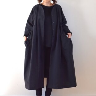 カシミアアンゴラウール ケープマント 漆黒＊＊＊ | iichi 日々の