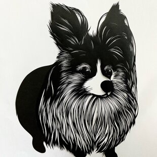 額装済み切り絵作品・フラミンゴ | iichi 日々の暮らしを心地よくする