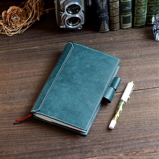 ほぼ日手帳カズン対応 A5サイズ手帳カバー レザー 刻印＆拭き染め