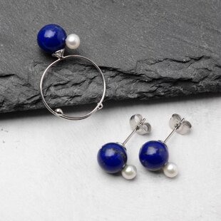 ☆SALE】ザンビア産宝石質エメラルドとジルコンのピアス・イヤリング