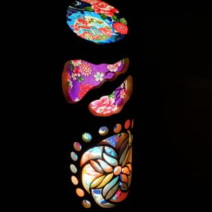 竹灯り 〜鳥たちの花見〜 竹灯籠 希少☆極太変形孟宗竹孟宗竹 | iichi