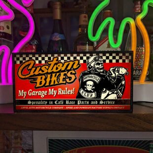 オーダー無料】カスタムバイク スカル 骸骨 ドクロ ライダー ガレージ