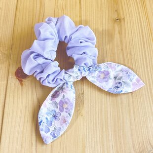 大人のリボンヘアゴム（ピンクのサテンリボン） | iichi 日々の暮らし