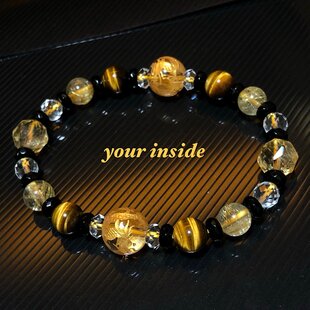 beads576]ルチルクォーツ6mm ブレスレット 31粒 | iichi 日々の暮らし