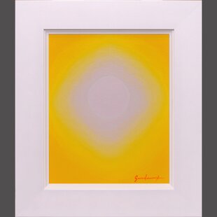 アトリエ富士吉田から金の赤富士○がんどうあつし絵画油絵F6号額縁付