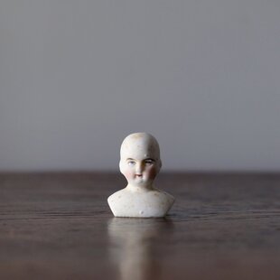 19世紀 小さな ビスク ヘッド h3.5cm ドール フランス アンティーク