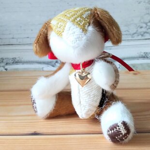 ぬいぐるみ☆白い垂れ耳の犬☆パピー☆白 | iichi 日々の暮らしを