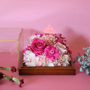 プリザーブドフラワー／黄色の薔薇のフラワードレスのトルソー | iichi