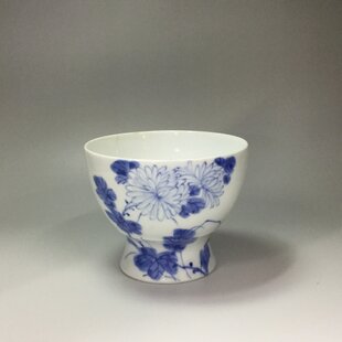 古伊万里 染付 芙蓉手草花文 小鉢 江戸後期 E2096 | iichi 日々の