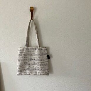 受注制作】チェリー刺繍のヌビトートバッグ＊ベージュ | iichi 日々の