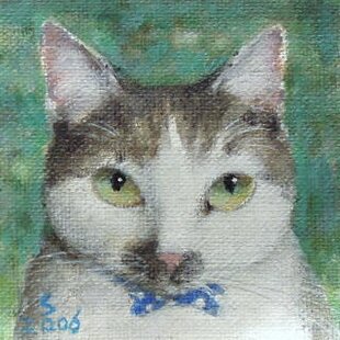 16×23㎝「朝の窓辺の食器」サムホール・油彩・原画 | iichi 日々