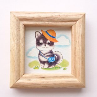 世界で一枚☆癒しの＊カラフル色鉛筆アート（ポストカードサイズ