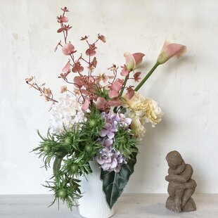 ☆クレイフラワー作品（藤の花の壁掛け）☆ | iichi 日々の暮らしを