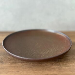 白萩釉流しがけ中皿 【手仕事 民藝 和 陶器】 | iichi 日々の暮らしを