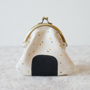 インド刺繍リボンのがま口ミニ財布/ポーチ/カードケース | iichi 日々