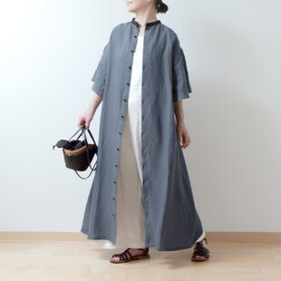 着物リメイク 浴衣地のギャザーワンピース | iichi 日々の暮らし