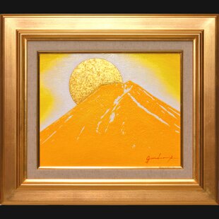 油絵原画○『金の渦巻き』がんどうあつし絵画F4キャンバス作品