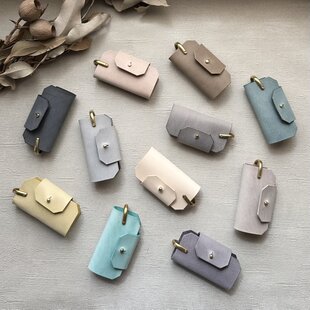 ハンドメイド☆ミニキーケース 紺ミナペルホネン蝶々 | iichi 日々の