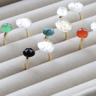 ハート♥スワロフスキー レッド ピンキーリング 3～5号 | iichi 日々の