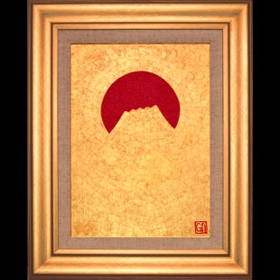 24K石川県金沢産純金箔○『太陽』○がんどうあつし絵画油絵膠