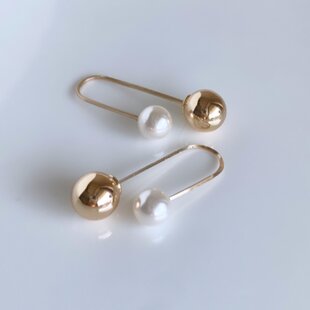 SILVER打ち出し・K14GFピアス【カーネリアン】 | iichi 日々の暮らしを