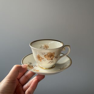 菊の花尽くし◇九谷焼 色絵金彩蓋付湯呑み 丁寧な暮らしに。レトロ 緑