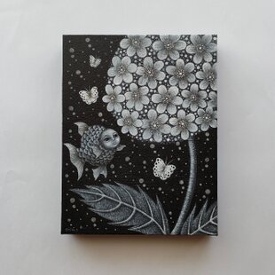 16×23㎝「優しい夕空」サムホール・油彩・原画 | iichi 日々の暮らしを