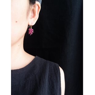 petal K18・緋銅 ピアス | iichi 日々の暮らしを心地よくする
