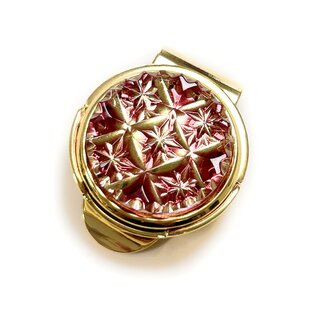 東京切子ゴルフマーカー 菊 ライト金赤 | iichi 日々の暮らしを