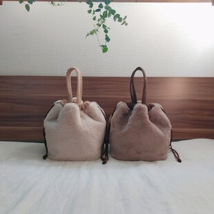 受注制作】チェリー刺繍のヌビトートバッグ＊ベージュ | iichi 日々の